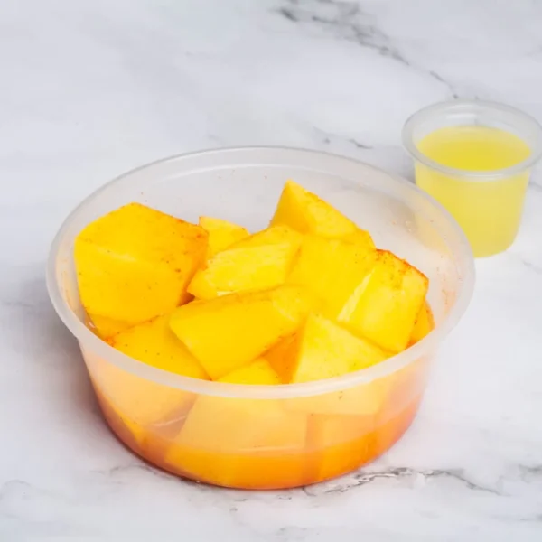 Hamba with lemon and red pepper