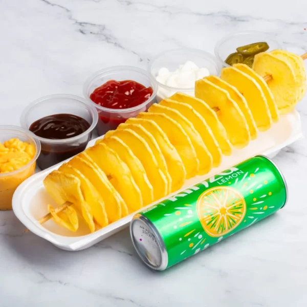 Spiral potato + Soft drink