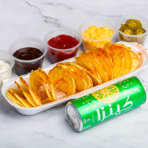 Spiral potaoto spicy + soft drink
